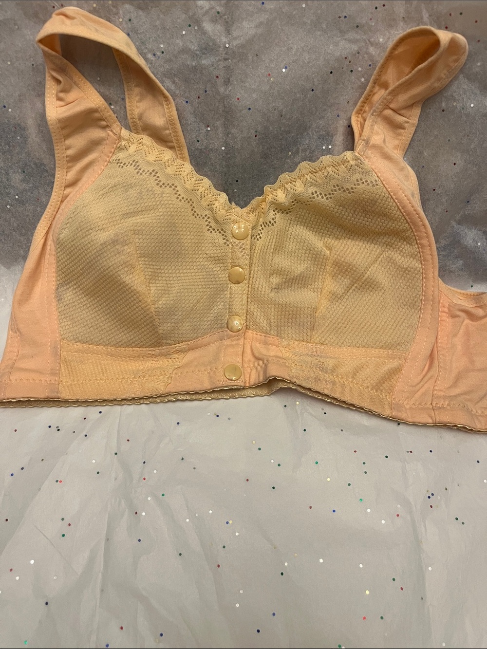 Comfort Front-Closure Non-Wired Peach Bra